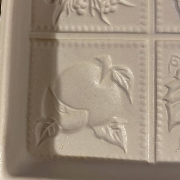 Cookie Mold Workshops OF Gerald E. Henn Fruit And Floral 9 Square Stoneware - Picture 12 of 14